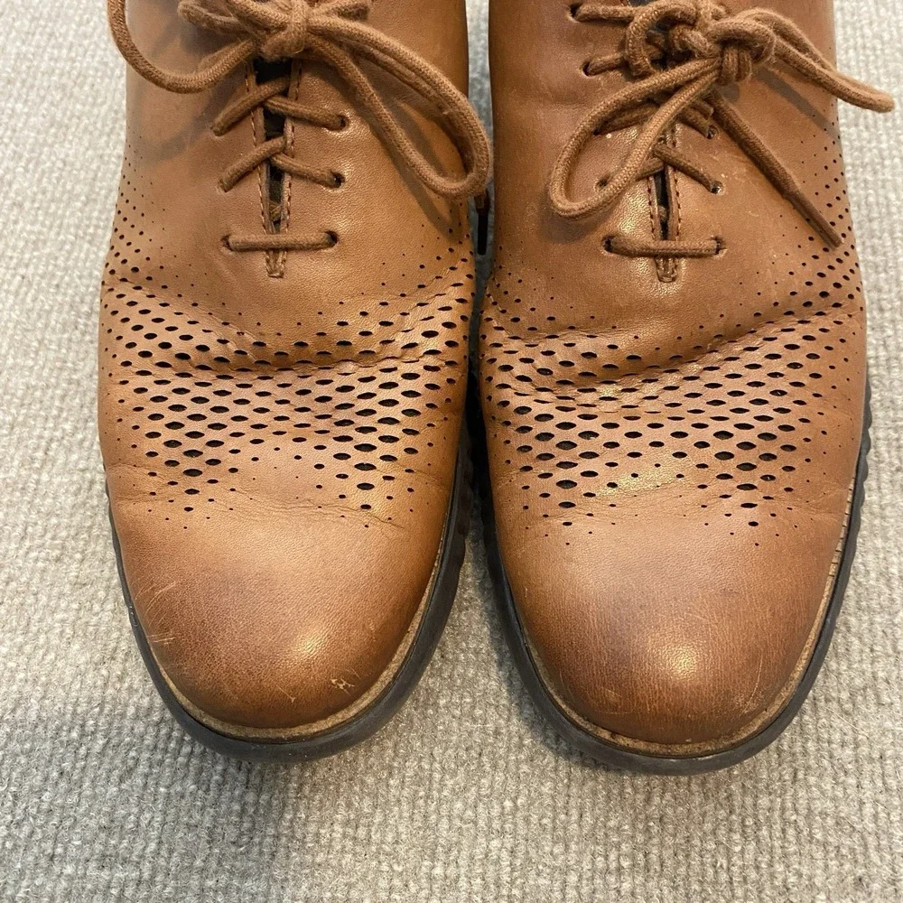 Cole‎ Haan OriginalGrand Shoes Mens Size 10.5 Brown Leather Dress Derby C25351